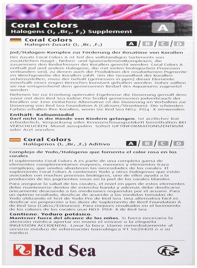 Red Sea Fish Pharm Are22043 Reef Colors Iodine/Halogens Supplement-A for Aquarium, 500Ml - Image 3